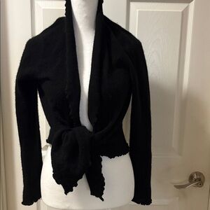 Cynthia Rowley Elegant Black Cashmere Top